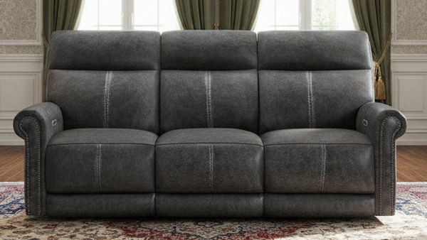 Sofá reclinable eléctrico P3 de piedra envejecida